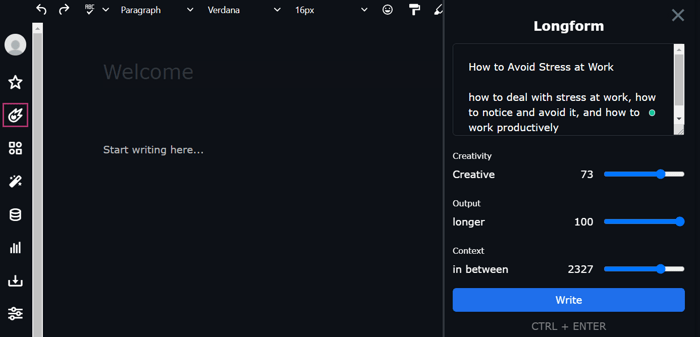 closerscopy longform tool